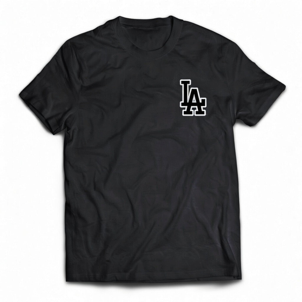 90’s Comic LA Baseball Rivalry Tee