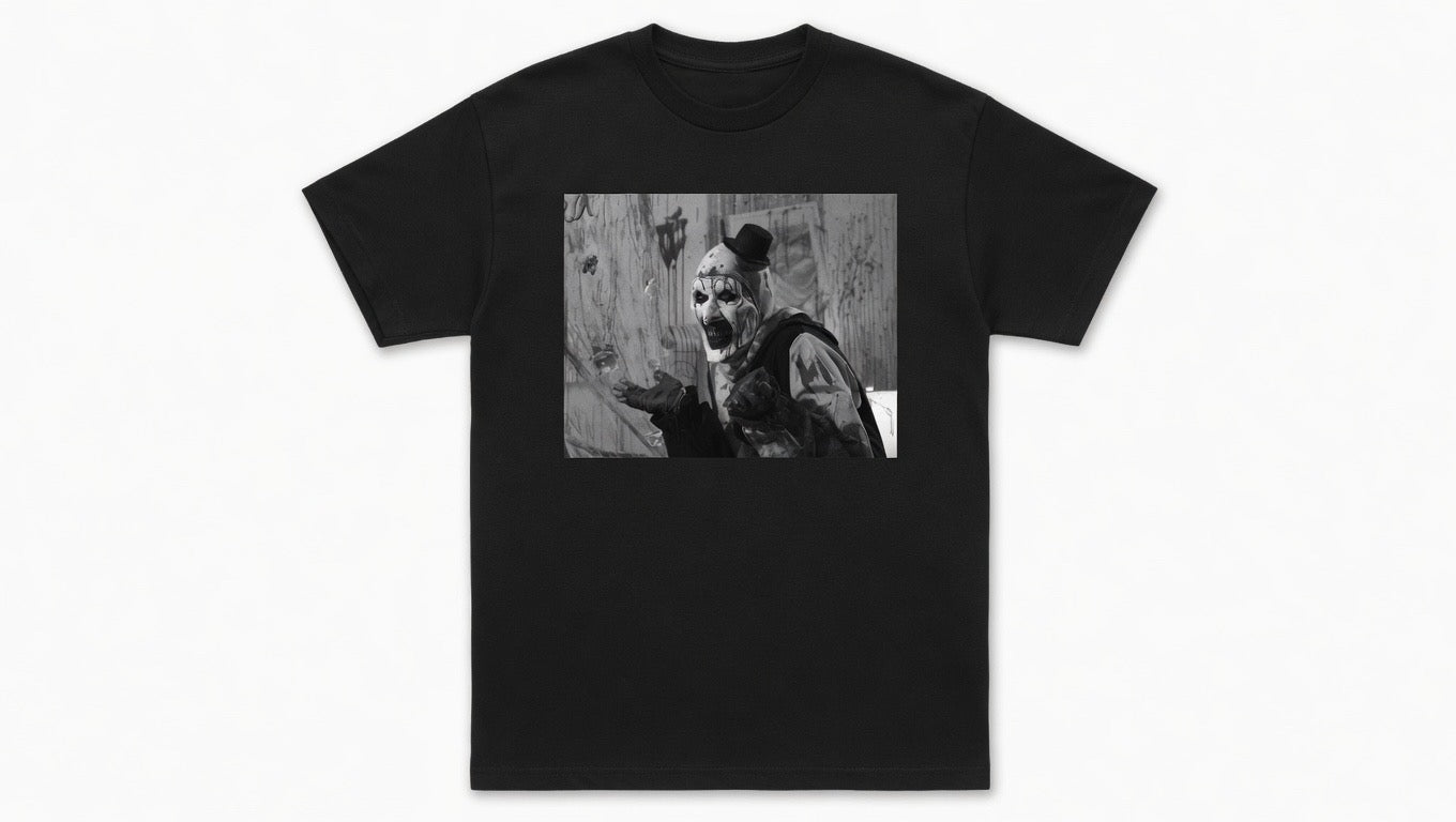 Black and White Clown Chaos Tee