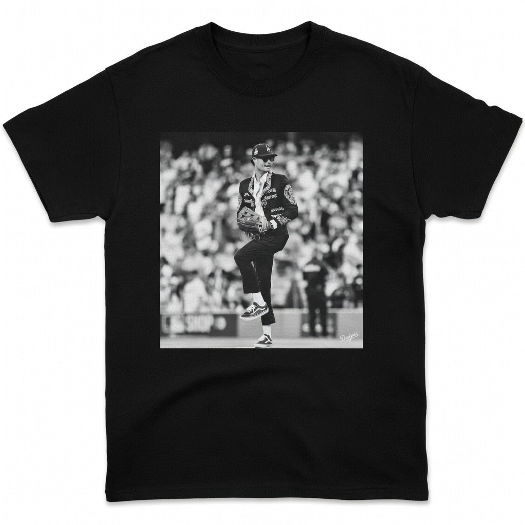 LA Baseball Mariachi Pitch Graphic Tee