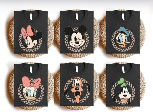 Cartoon Crew Tee - choose your character ADULT