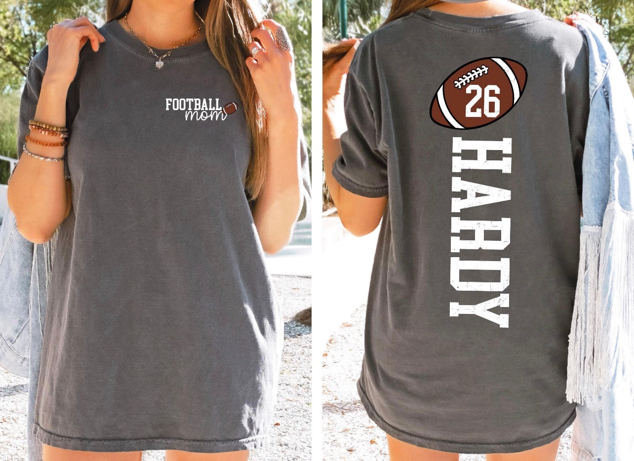Football Mom Customized Tee